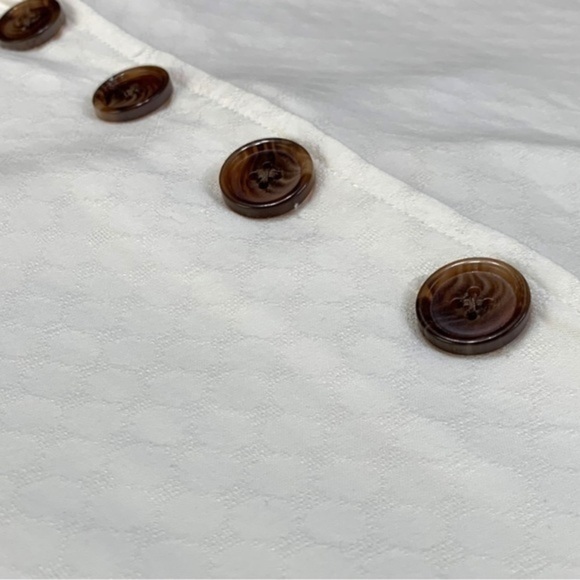 ModCloth Effortless Example Long Sleeve Blouse Ivory Size XS - Picture 5 of 16